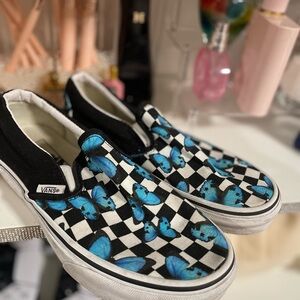 Butterfly Slip On Vans size 6
